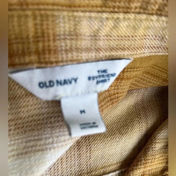 Old Navy Boyfriend Flannel Sz M - Picture 4 of 6